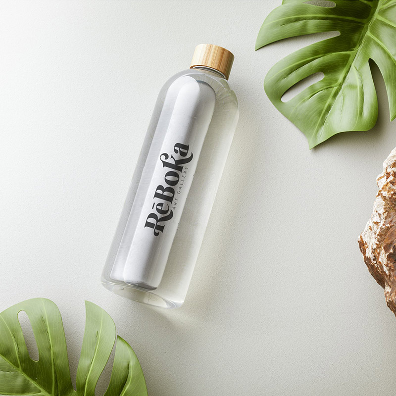 Gourde publicitaire en plastique recyclé rPET et bambou Belgato 750 mL_04