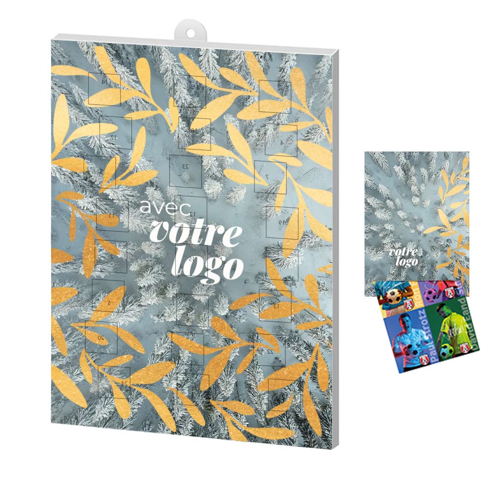 Calendrier de l'Avent avec encart personnalisé en carton certifié Choco_02