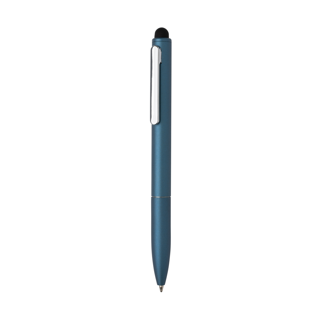 Stylo stylet en aluminium recyclé certifié Kymi_Bleu royal