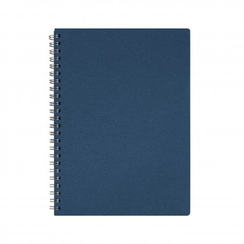 Carnet A5 à spirale en carton recyclé Frenchie_Bleu