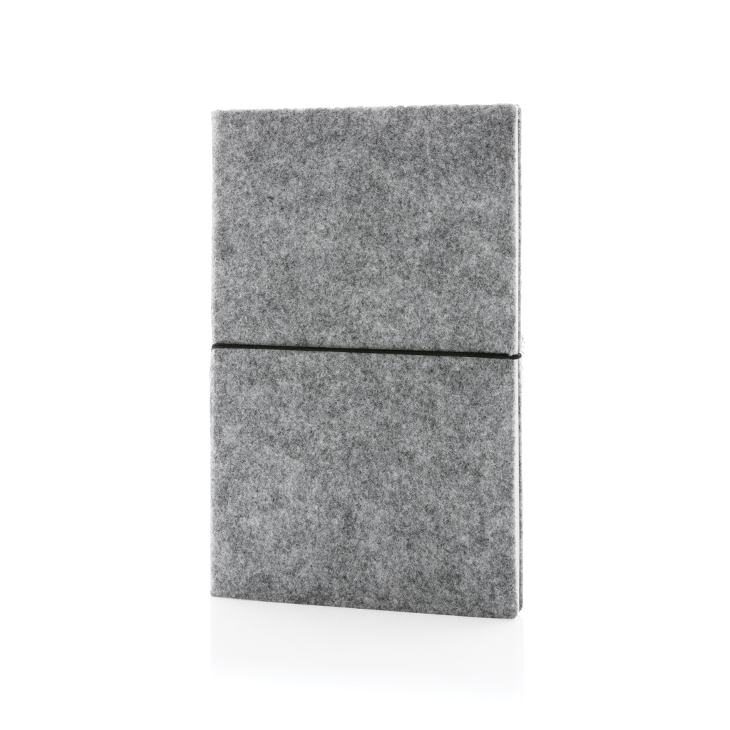 Carnet A5 en feutre recyclé certifié Ecofelt_Gris