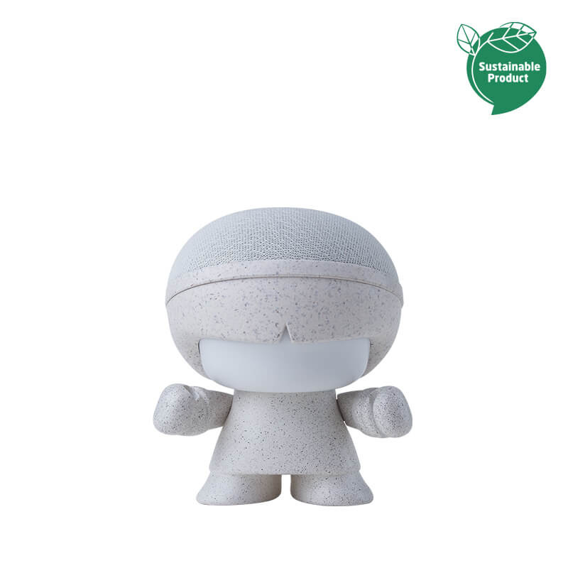 Enceinte nomade en plastique recyclé rPET Mini X Boy Eco_Beige