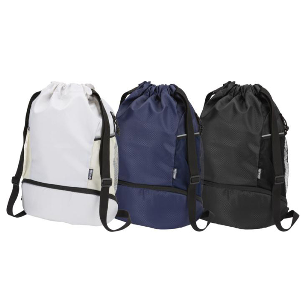 Sac de sport personnalisé à cordon en polyester recyclé Nomad 18 L_02