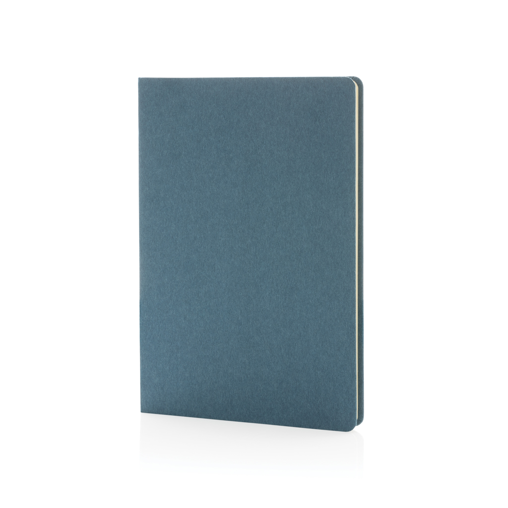 Carnet A5 rigide en carton certifié Ecosoft_Bleu