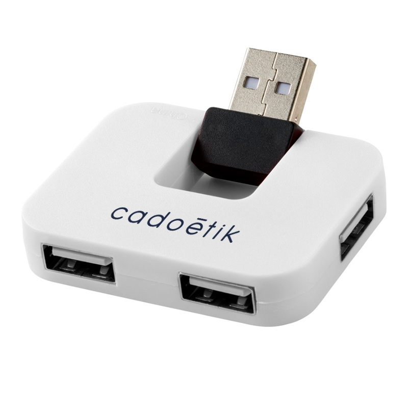 Cadeau publicitaire high-tech - Hub USB publicitaire Gaia
