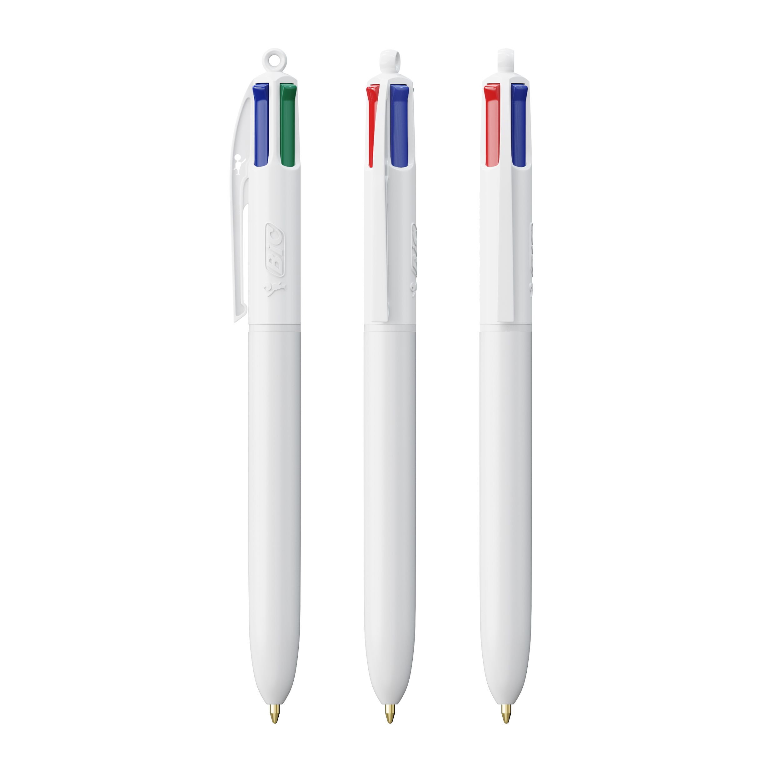 Stylo bille BIC® 4 couleurs_Blanc