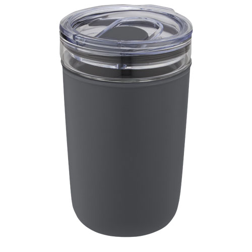 Mug de voyage en verre Bello 420 mL_Gris