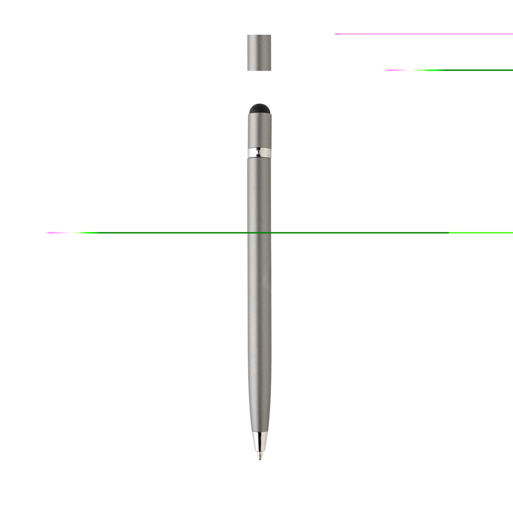 Stylo stylet en métal épuré Miyoshi_Argent