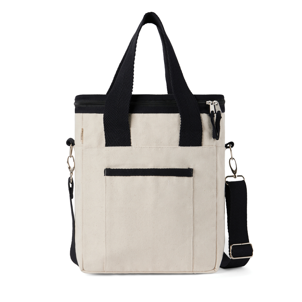 Sac isotherme en toile recyclée Vinga Volonne 10 L_Blanc cassé