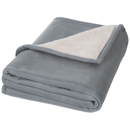 Plaid Springwood 125x150cm 140 g_Gris/Blanc cassé