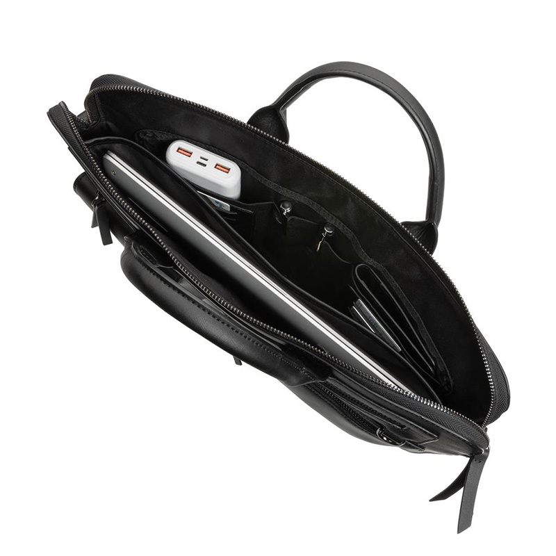 Sacoche pour ordinateur 14" en PU recyclé certifié simili cuir Swiss Peak_02