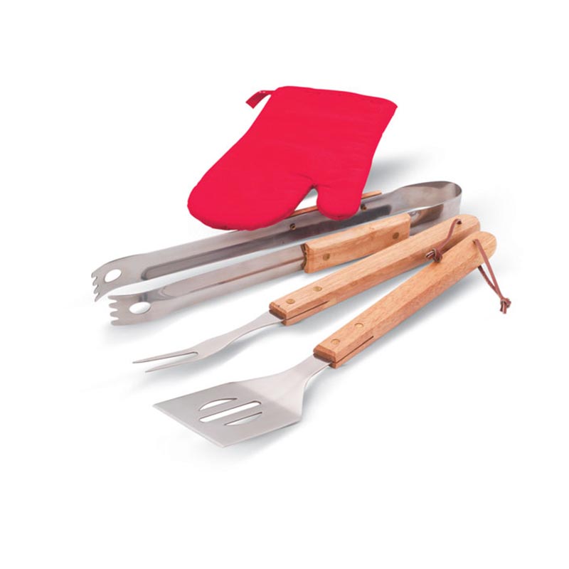 Tablier gants et outils BBQ Donau East_02