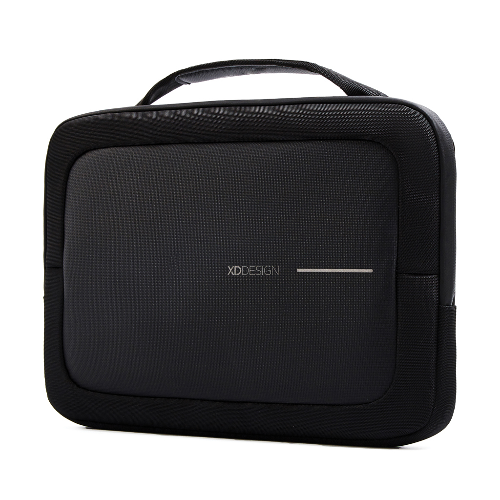 Sacoche ordinateur 16" en polyester recyclé XD Design_Noir