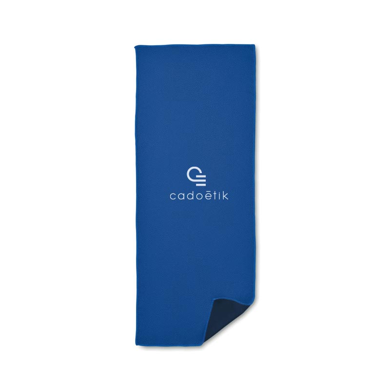 Serviette de sport publicitaire absorbante Taoru - blanc