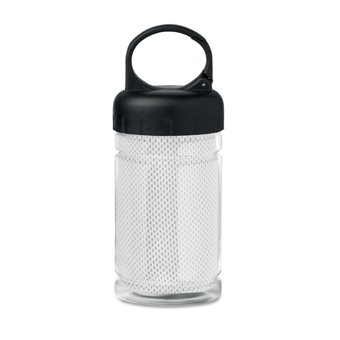 Bouteille sport avec serviette en microfibre Fris_Blanc