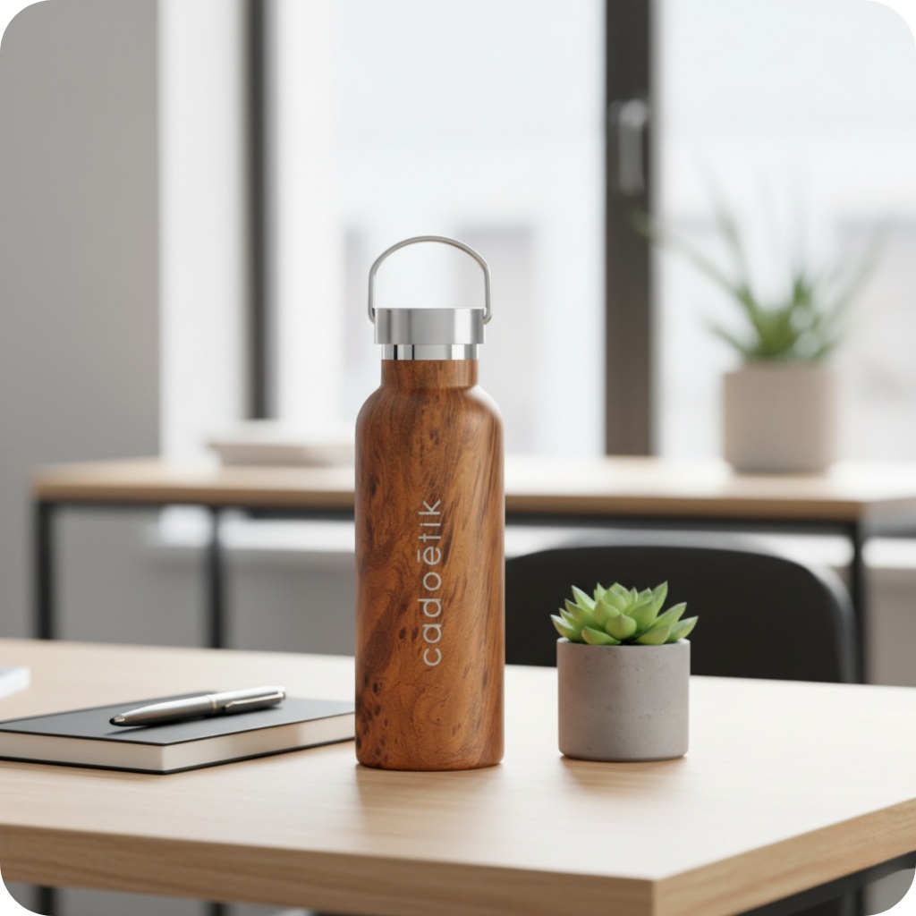 Bouteille isotherme personnalisée en inox recyclé Namib 500 mL_00
