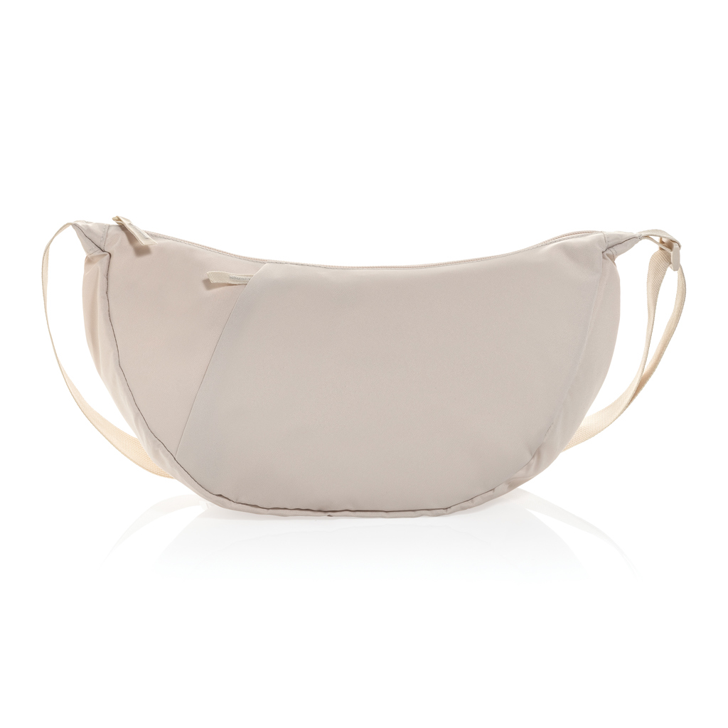 Grand sac banane en polyester recyclé rPET Crescent_Beige