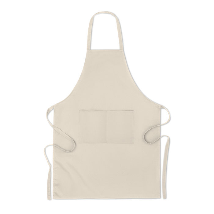 Tablier de cuisine en coton bio Raipur 200 g_Beige