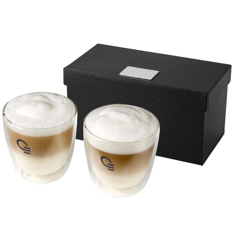 Set cappuccino 2 pièces Jeff - cadeau publicitaire
