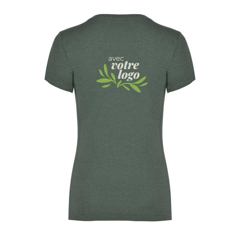 T-shirt femme en polyester et coton certifiés Fox 150 g_03