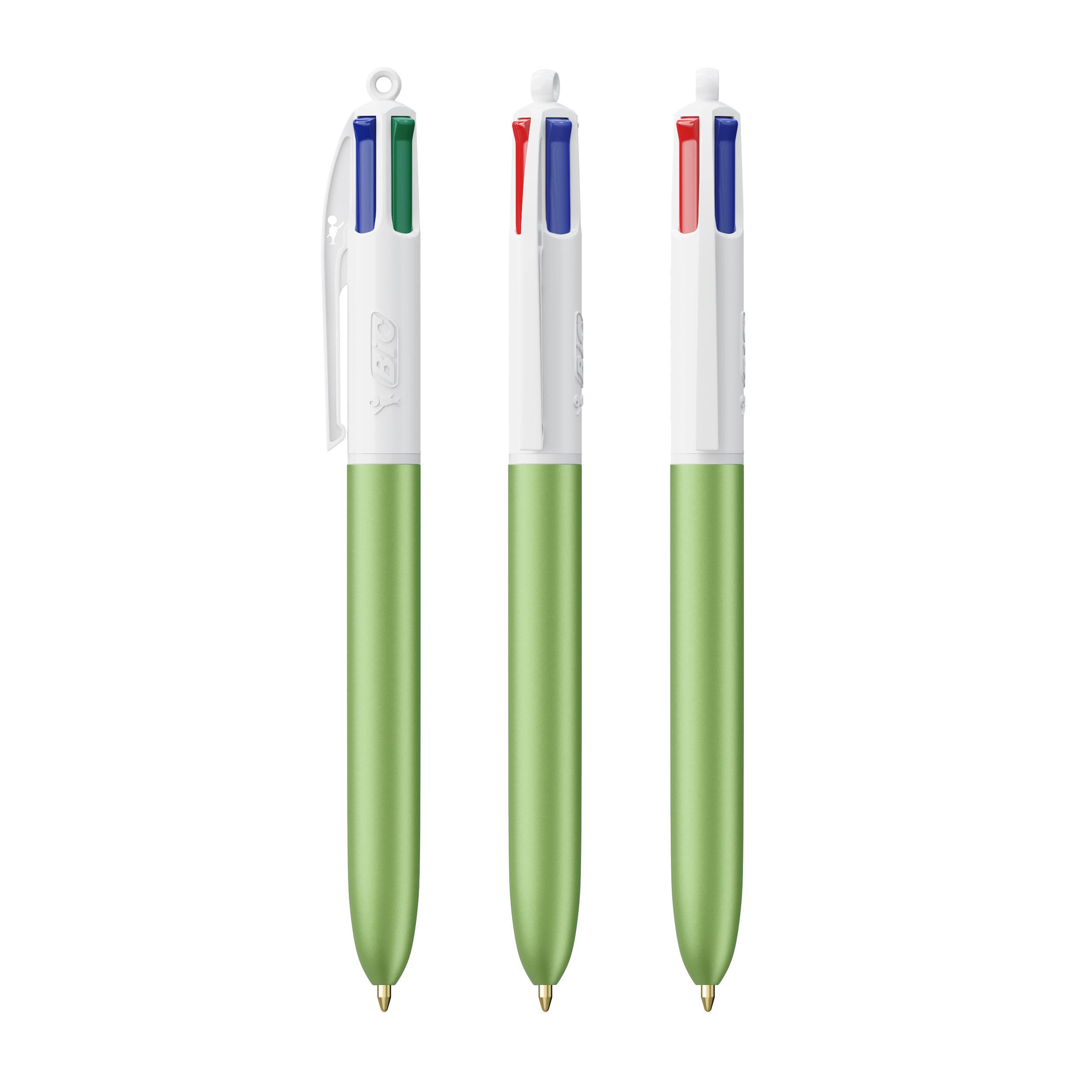 Stylo bille BIC® 4 couleurs Glacé_Vert