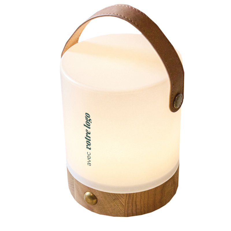 Lanterne rechargeable en plastique recyclé certifié et bois Vinga Nami_02