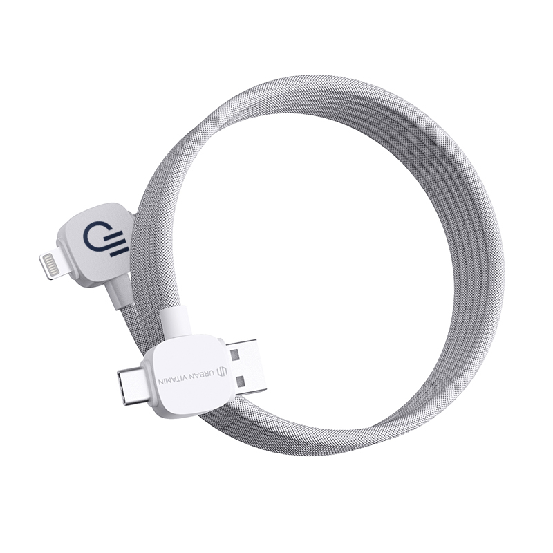 Câble de charge USB magnétique en plastique recyclé certifié Urban Vitamin Stockton 65 W_1