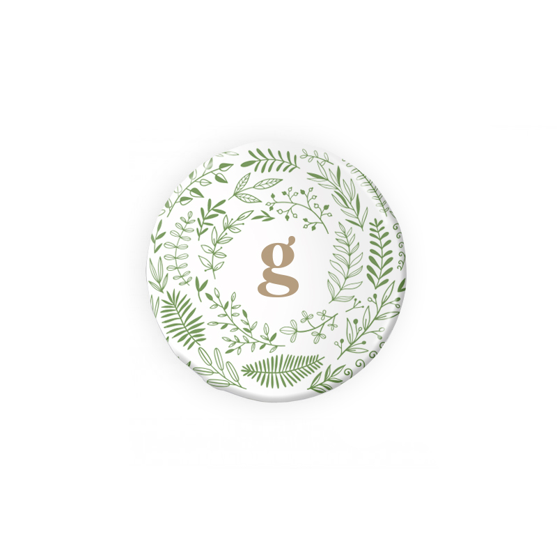 Badge ventouse en plastique végétal Knap_02