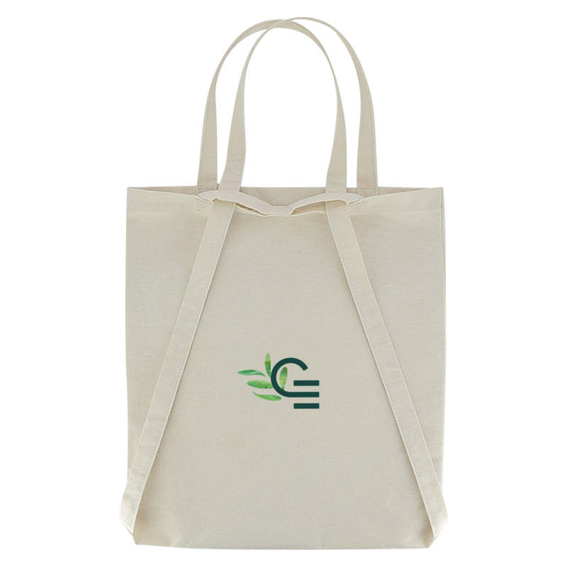 Tote bag en coton recyclé avec anses dorsales Barcille 250 g_1