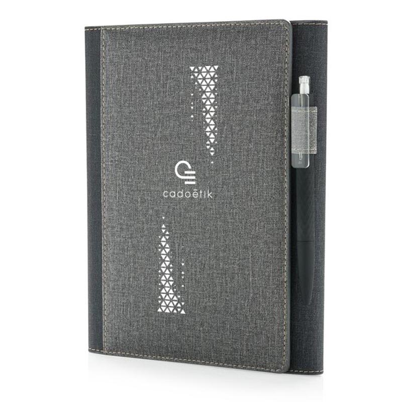 carnet personnalisable A5 et housse Deluxe - cadeau publicitaire