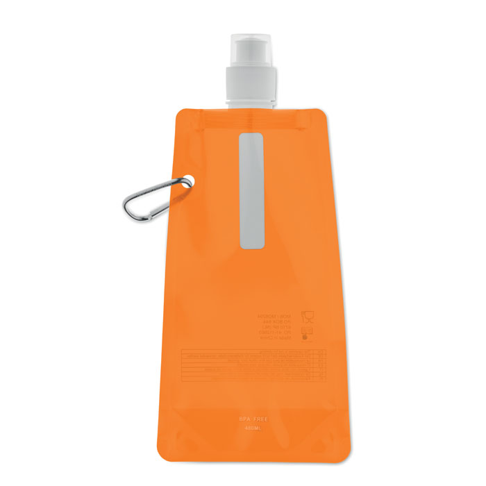 Gourde souple Gates 480 mL_Orange transparent