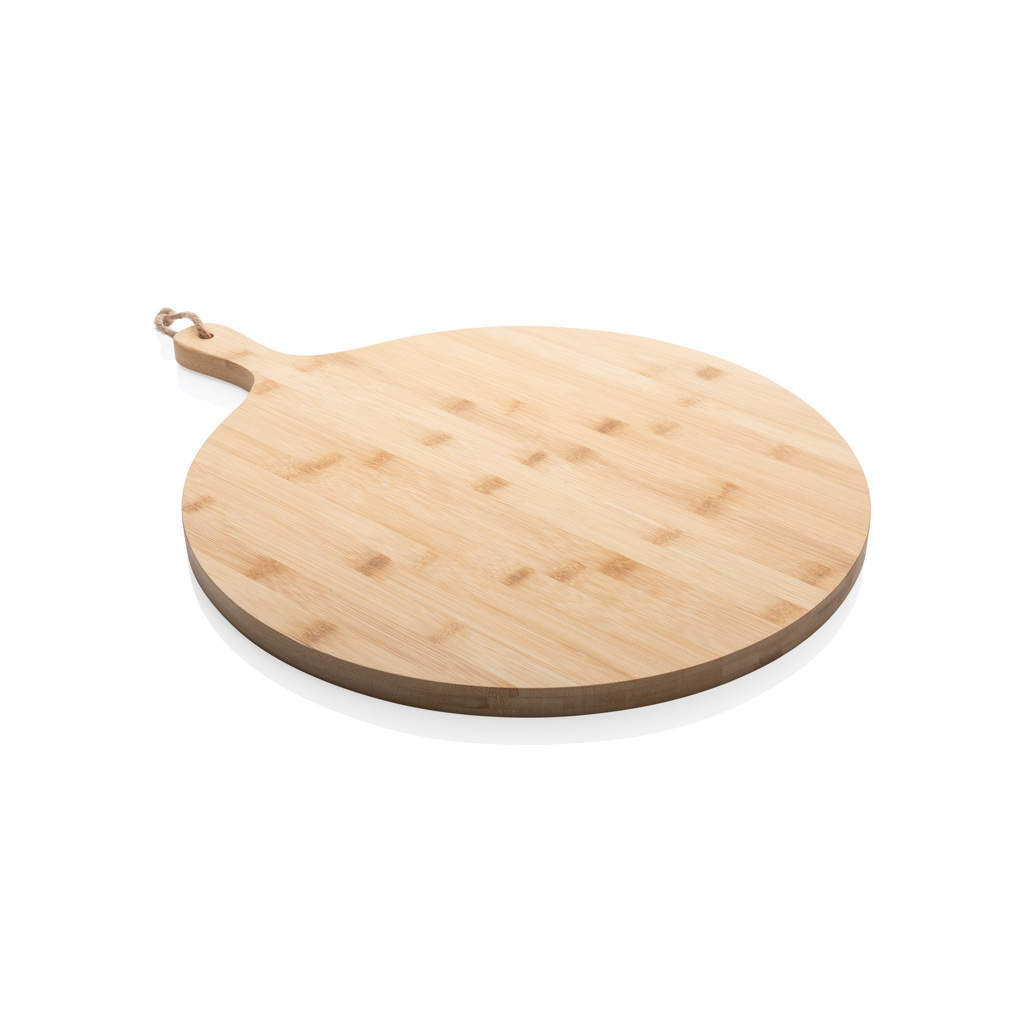 Planche de service ronde en bambou Ukiyo_Marron