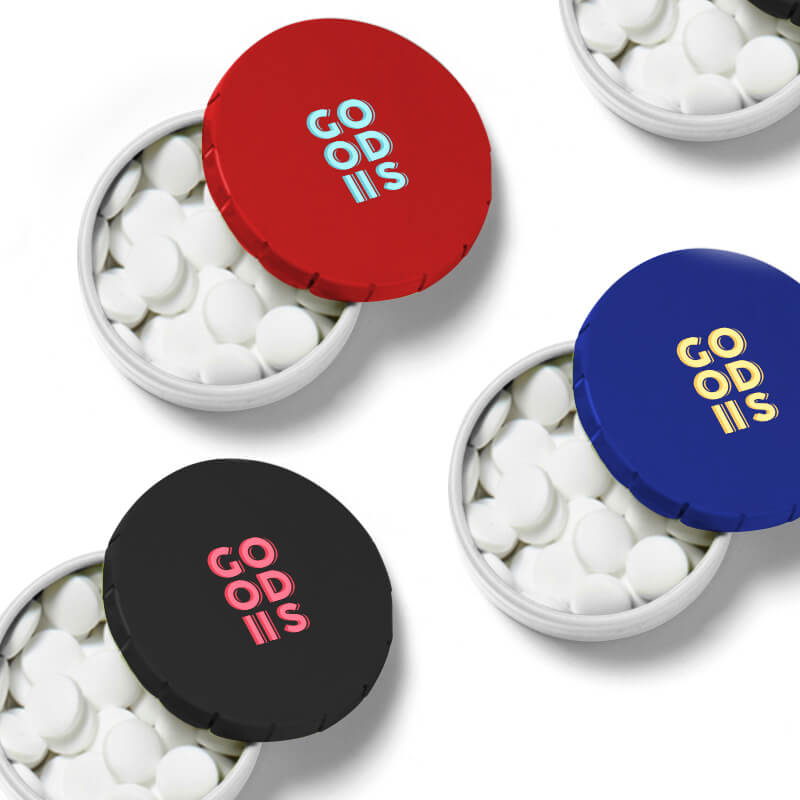 Goodies entreprise - Boîte bonbons  clic clac de pastilles menthe