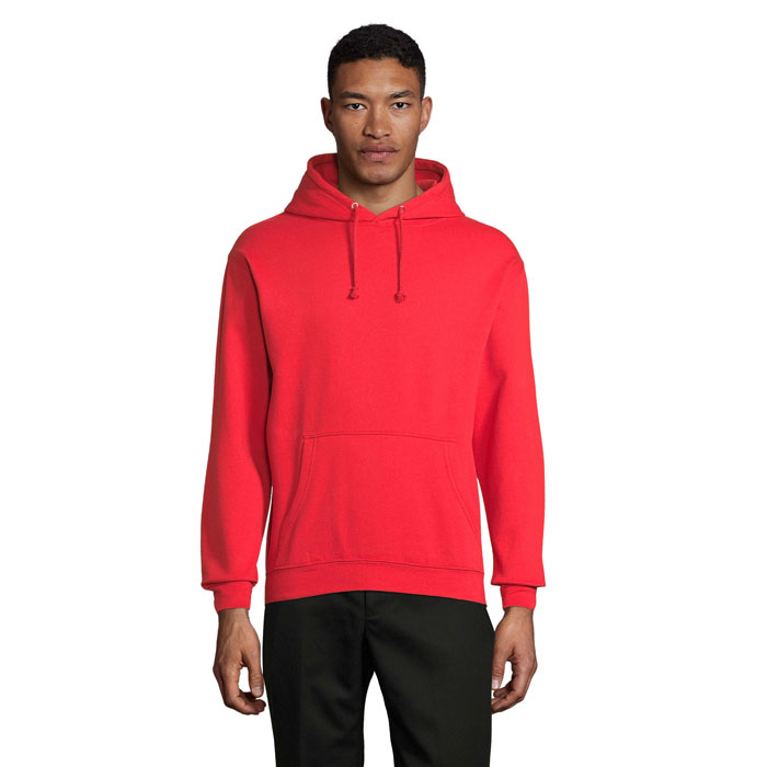 Sweat à capuche unisexe en coton et polyester recyclé Condor 280 g_Rouge vif