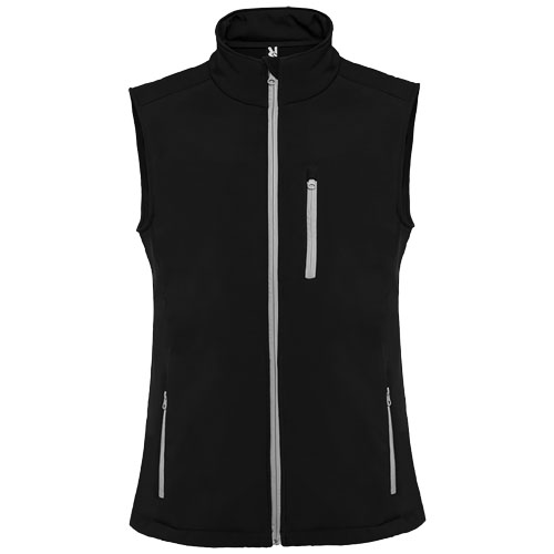 Bodywarmer softshell unisexe en polyester certifié Nevada_Noir