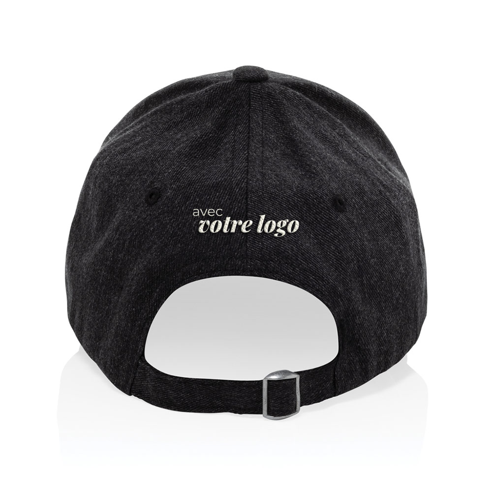 Casquette 6 panneaux en coton et polyester recyclés Milo 200 g_04