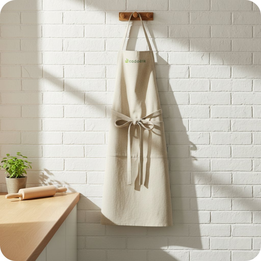 Tablier en coton et polyester recyclés Pheebs 200 g_00
