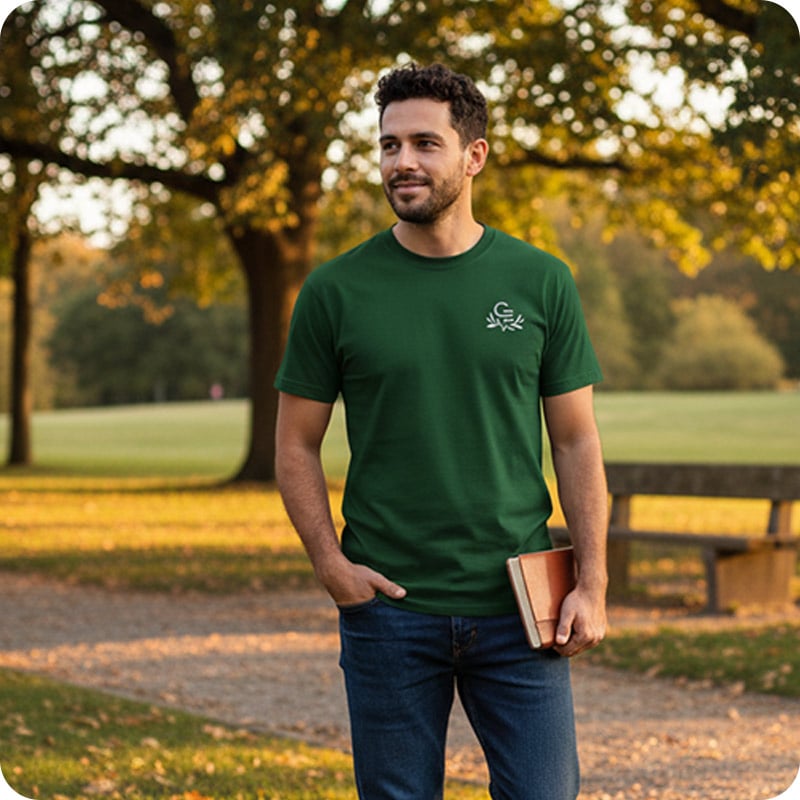 T-shirt publicitaire unisexe en coton certifié Titan 150 g_00