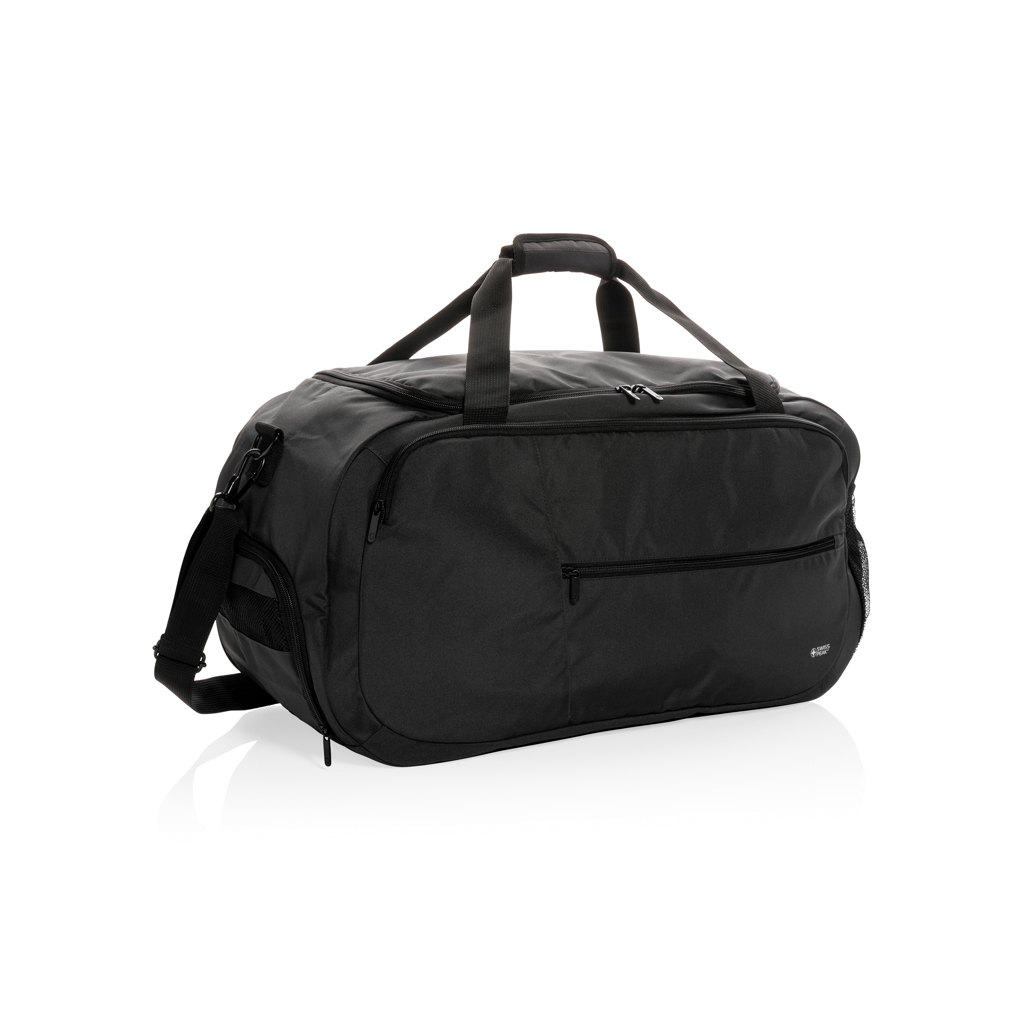 Sac de sport en polyester recyclé rPET Swiss Peak Impact_Noir
