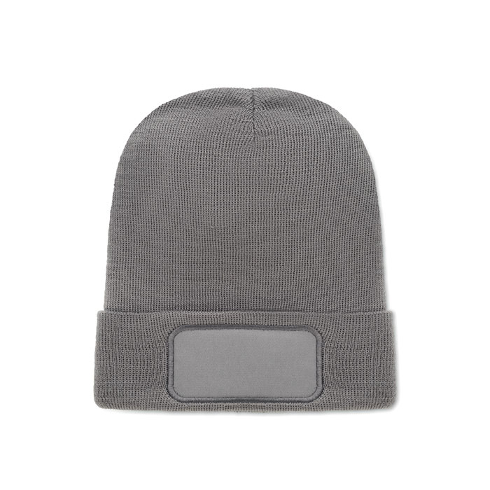 Bonnet en polyester recyclé rPET Capnit_Gris pierre