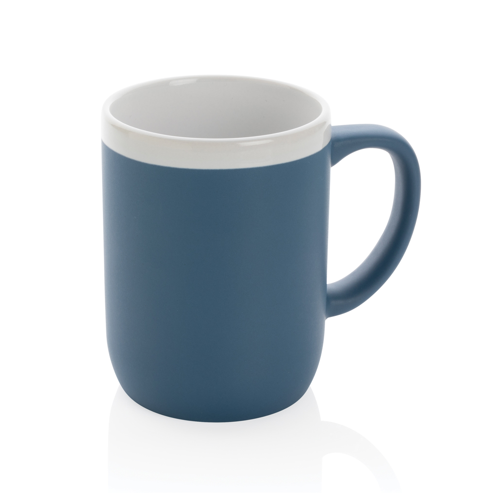 Mug avec bord blanc Martin 300 mL_Bleu