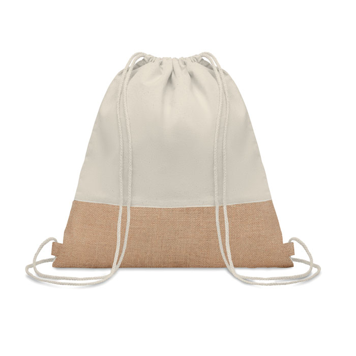 Gym bag en coton et jute India 160 g_Beige
