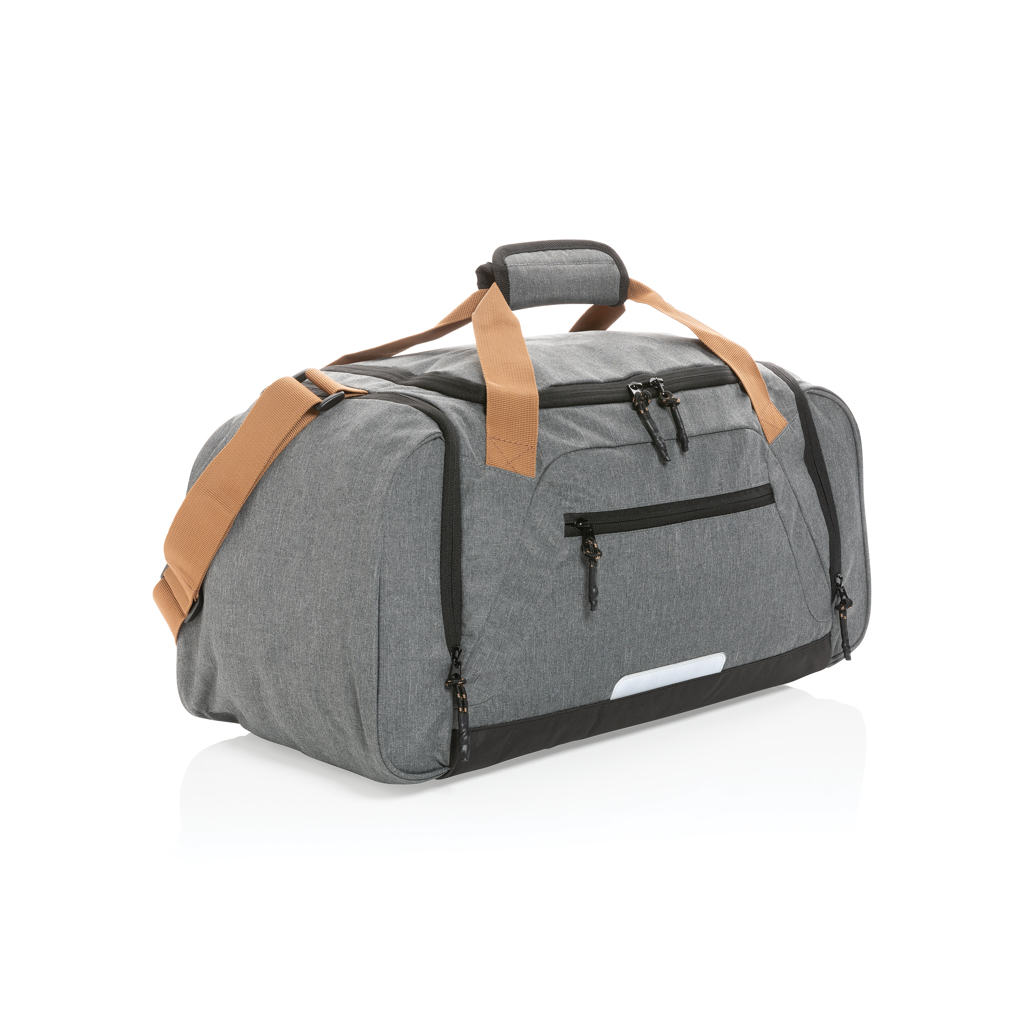 Sac week-end en polyester recyclé rPET Urban Outdoor Impact_Gris
