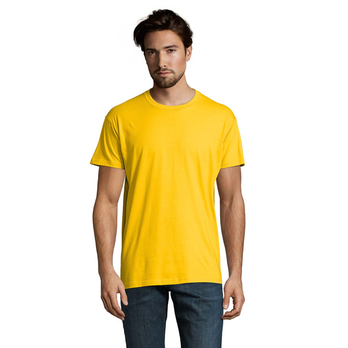 T-shirt homme en coton certifié Imperial 190 g_Jaune