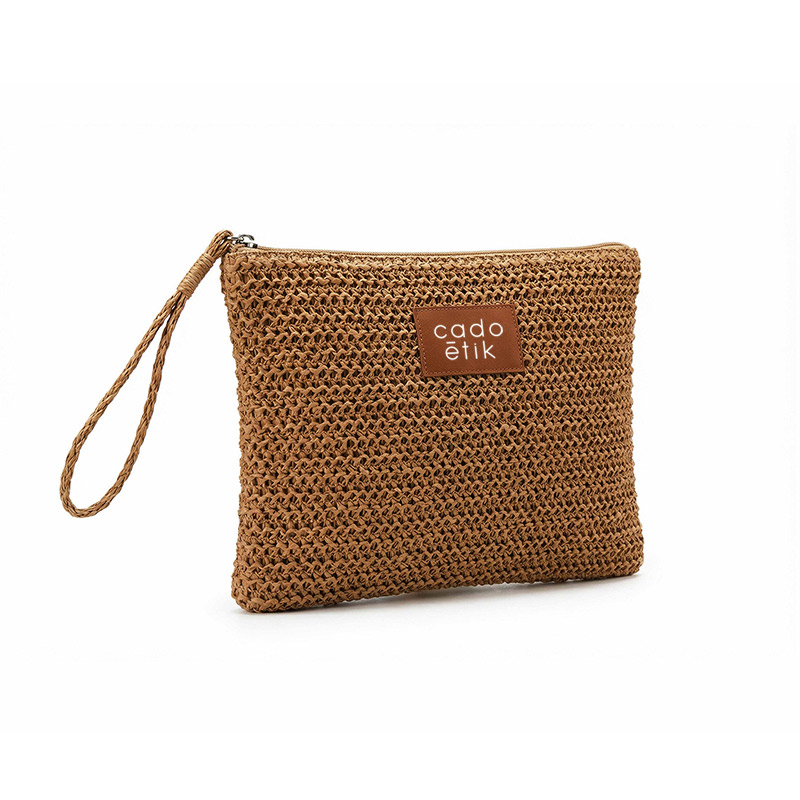 Pochette multi-usages personnalisée en papier tressé Sully_01