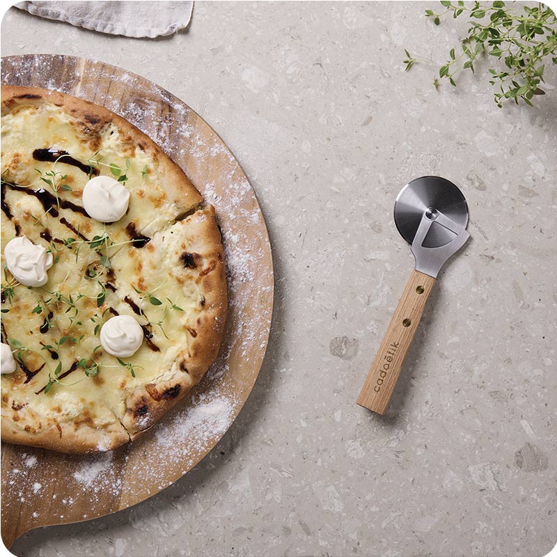 Roulette à pizza en inox et bois certifié Vinga Paso_00