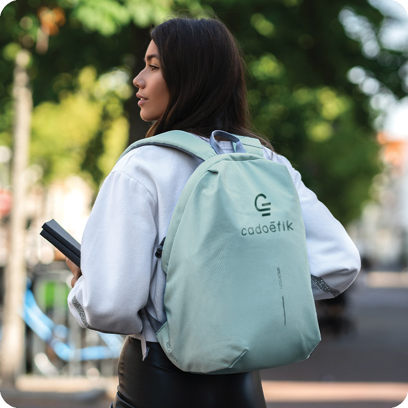 Sac à dos antivol en polyester recyclé rPET Bobby Soft 16 L_0