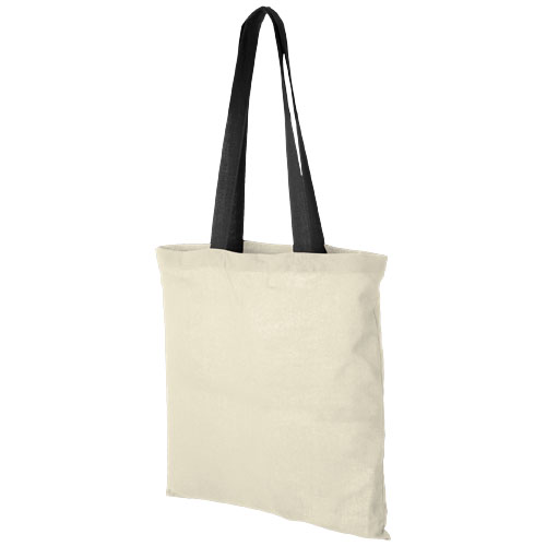 Tote bag en coton Nevada 100 g_Naturel/Noir