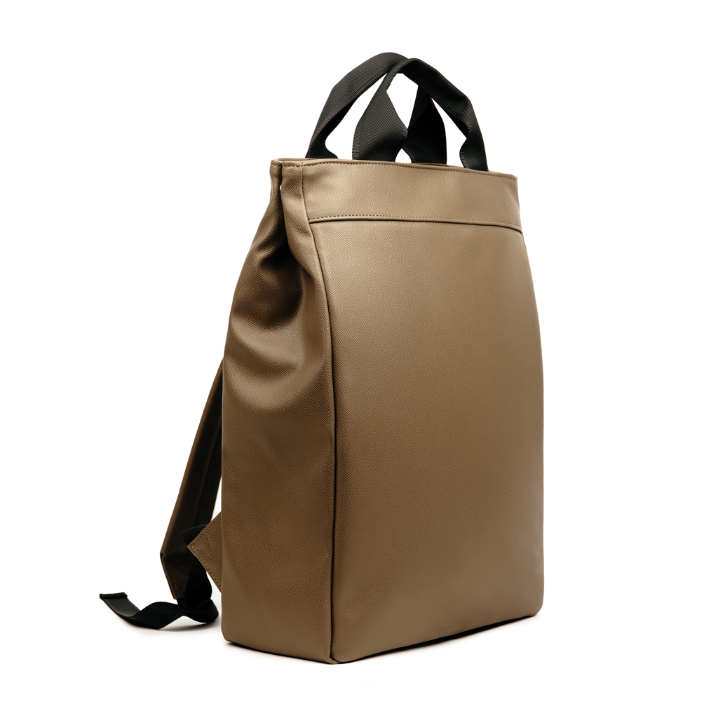 Sac à dos ordinateur en PU recyclé certifié Vinga Bermond 17 L_Marron