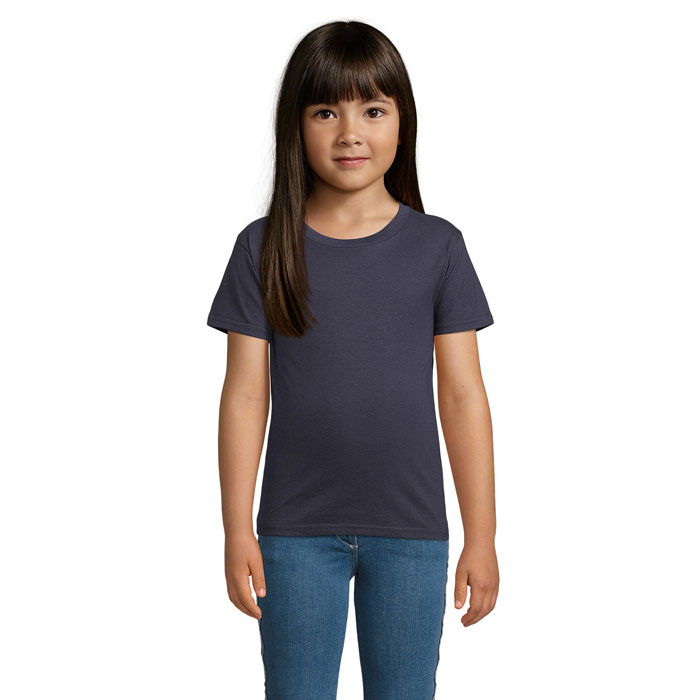 T-shirt enfant en coton bio certifié Pioneer 175 g_French marine
